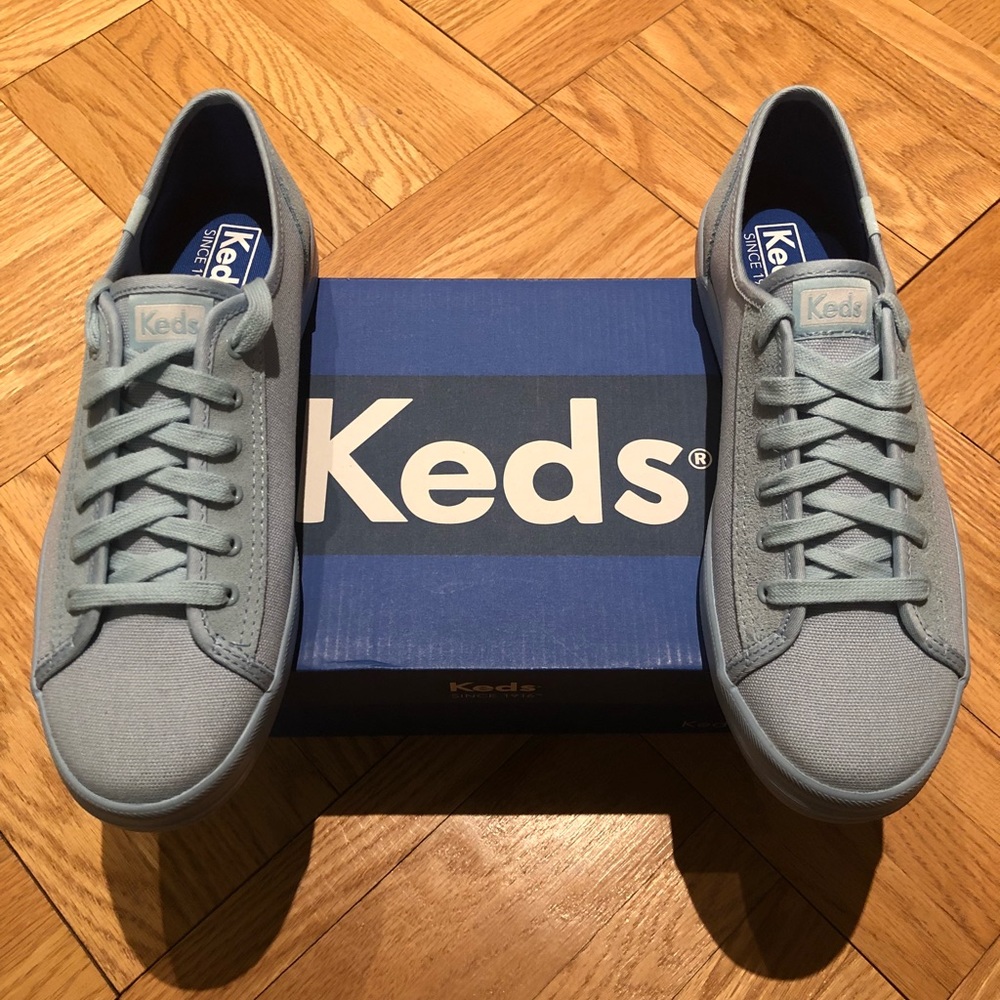 NIB Keds Kickstart Lace-Up Sneakers / Mono LT Blue